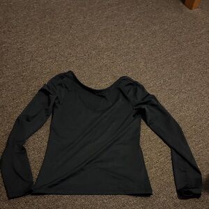 H&M Classic Black Long Sleeve Top